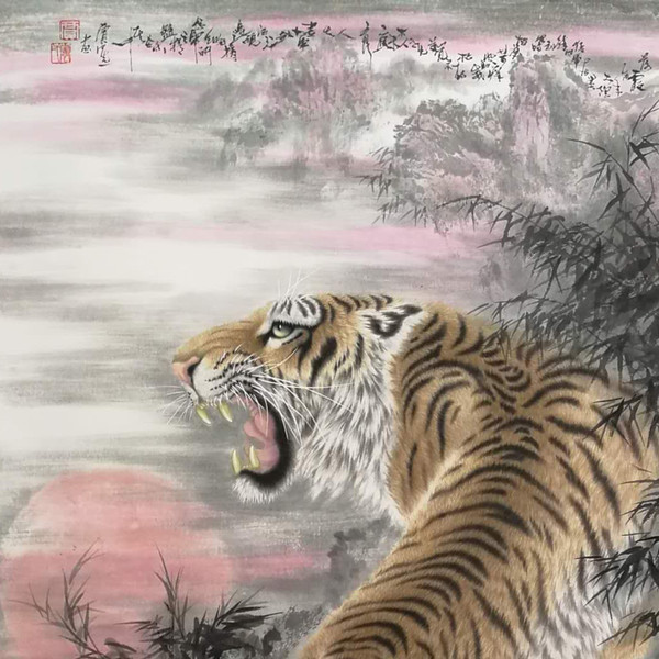 落霞 局部图