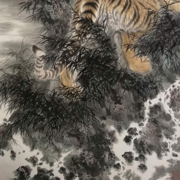 落霞 局部图