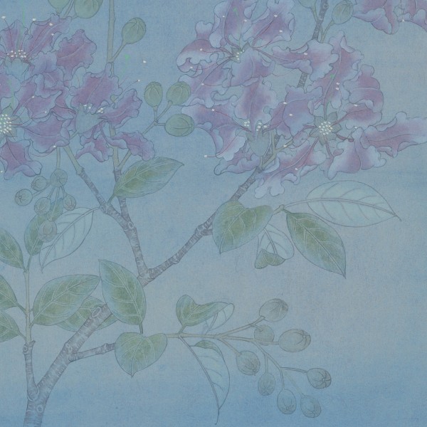 十二花神之八月紫薇  局部图