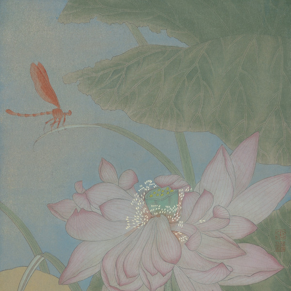 十二花神系列 之七月荷花 局部图