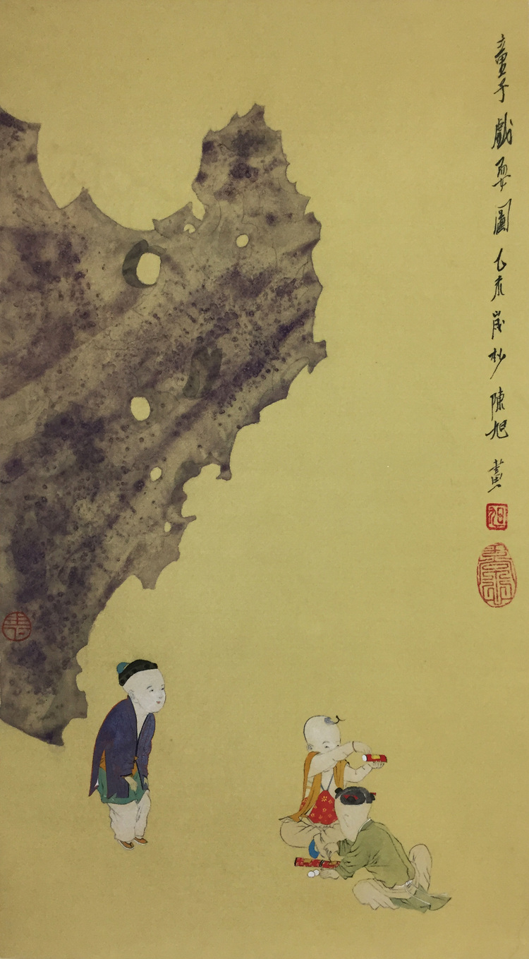 童子戏耍图