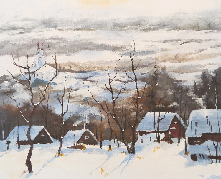 雪中乡村